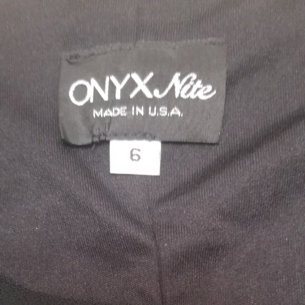 Onyx Nite Sleeveless Black Dress Size 6 - Picture 3 of 8